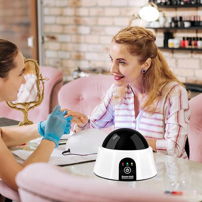 Electric Nail Soaking Bowl, Soak off Bowl for Gel Nail Polish, Acrylic Nails, Dip Powder Removal, Black