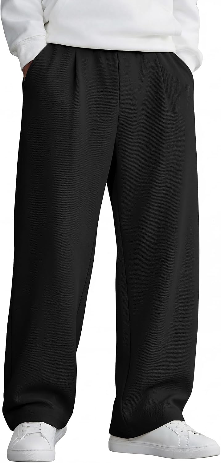 COOFANDY Mens Casual Sweatpants Open Bottom Lounge Pants Lightweight Baggy Workout Yoga Track Pants.