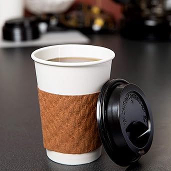 12oz Paper Hot Cups 100ct, White