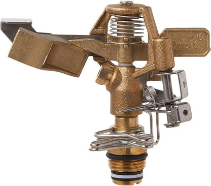 Orbit 55032 1/2" BRS Sprinkler Head, Connection, Silver and Gold