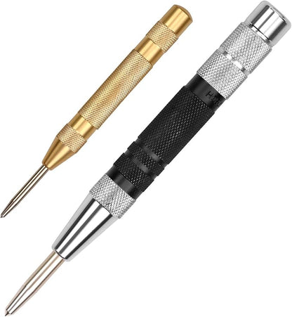 HORUSDY 2-Pack Super Strong 6" Automatic Centre Hole Punch, Adjustable Impact, Center Punch