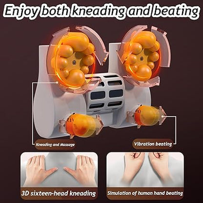 Theriva Shiatsu Neck  Back Massager - 3D Kneading with Heat for Pain Relief (Black)