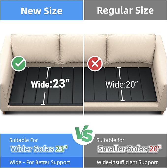 JinBao Wider Couch Cushion Support for Sagging, Heavy Duty Solid Wood Sofa Cushion Support 23OoC- (21-81)OoCCouch Supporter Under The CushionsSofa Bed Board 100 Saver Sagging