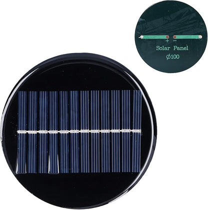 0.8W 6V 10cm Round Solar Panel DIY Solar Panel Solar Charging Board Portable Power Generator for Small Projects