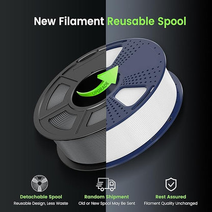SUNLU 3D Printer Filament PLA Plus 1.75mm, SUNLU Neatly Wound PLA Filament 1.75mm PRO, PLA Filament for Most FDM 3D Printer, Dimensional Accuracy - 0.02 mm, 1 kg Spool(2.2lbs), PureYellow