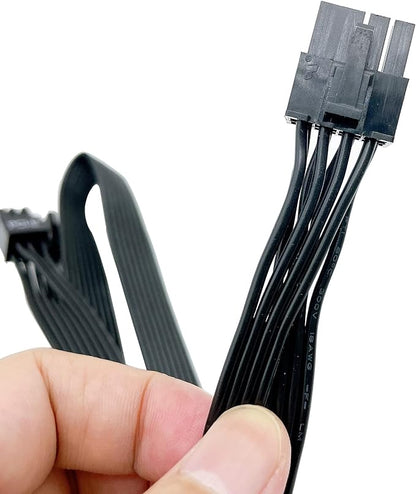 PCIE Cable for EVGA, 65CM Male to Male 8 Pin to Dual 62 Pin GPU Power Cable for EVGA G G2 G3 G5 G6 GA GM GT P2 P3 P5 P6 P T2 T3 (65cm15cm)