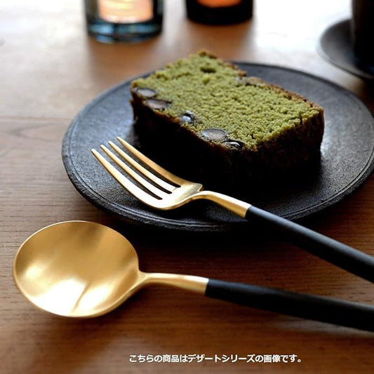 Dessert Fork GOA Black x Gold GO.07 GB