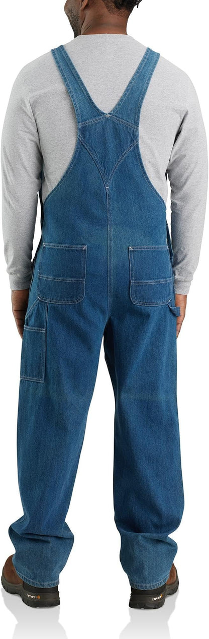 Carhartt Men's 104672 Loose Fit Denim Bib Overalls