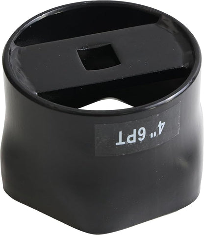 4 Inch, 6-Point Truck Axle Wheel Bearing Socket, for Axle Nut Socket Set (4 Inch 6 Point)