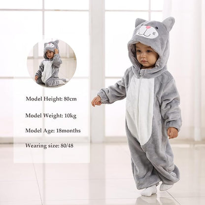 TONWHAR Unisex-Baby Animal Onesie Costume Cartoon Animal Outfit Homewear Kids' One-Piece Rompers
