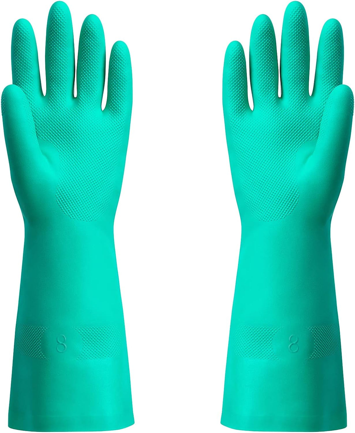 ThxToms Chemical Resistant Nitrile Gloves, Resist Household Acid, Alkali, Solvent and Oil, Latex Rubber Free, 1 Pair Medium
