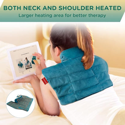 Comfytemp FSA HSA Eligible Heating Pad for Neck and Shoulders and XXL Large Heat Pad for Neck and Shoulders and Back