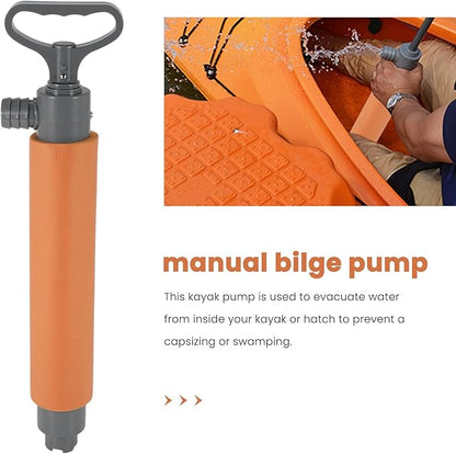 Kayak Bilge Pump Manual Water Pump Hand Pump Boat Hand Pump Bilge Pump for Kayaks Canoes and Boats Kayak Accessories