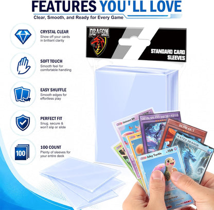 700 Counts Card Sleeves Top Loaders for Trading Cards, Penny Soft Sleeves Baseball Card Sleeve Protectors Fit for Sports,Football,Game Cards