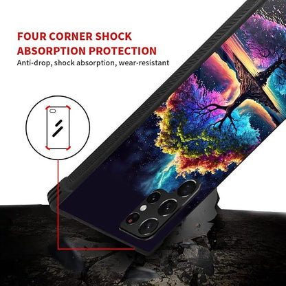 ZHEGAILIAN Compatible with Samsung Galaxy S24 Ultra Case,Beautiful Life Tree S24 Ultra Women Girls,Shockproof Anti-Slip Drop Protection with Soft TPU Bumper Pattern Design