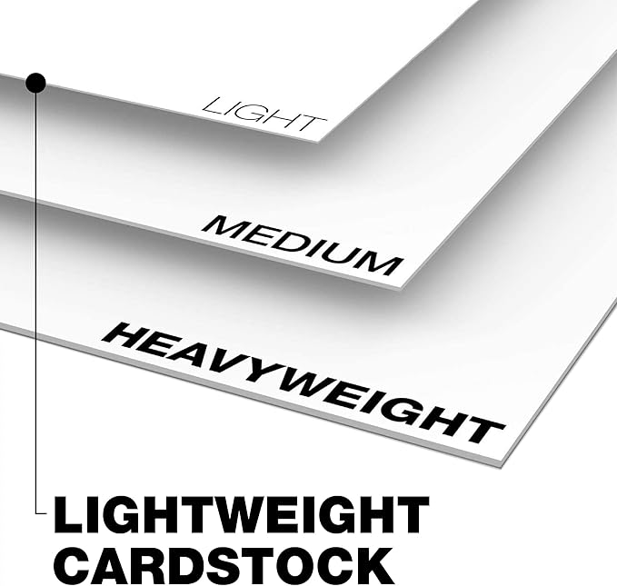 Springhill White 11a x 17a Cardstock Paper, 67lb Vellum Bristol, 147gsm, 250 Sheets (1 Ream) a Premium Lightweight Cardstock, Vellum Printer Paper with Textured Finish a 016004R