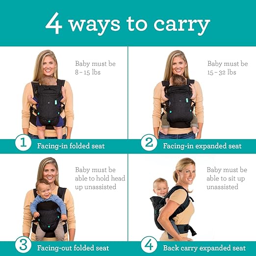 Infantino Flip Advanced 4-in-1 Convertible Carrier - gray, one size
