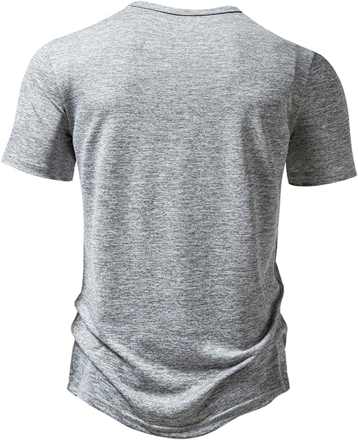 Mens Casual Slim Fit Basic Henley T-Shirt Trendy Short Sleeve Solid Basic Shirts Gym Athlete Workout Summer Tees Top