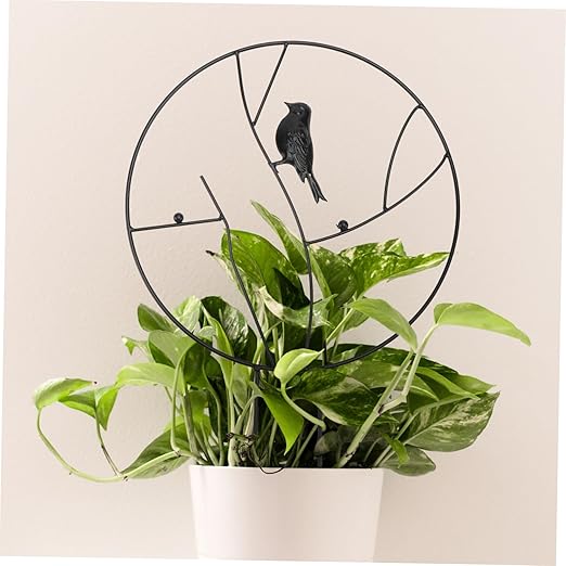 SUPVOX 1pc Metal Plant Stand Trellis for Potted Plants Ornamental Metal Trellis Garden Climbing Trellis Garden Plant Support Frogs Decor Garden Support Stake Iron Vegetable Flower Support