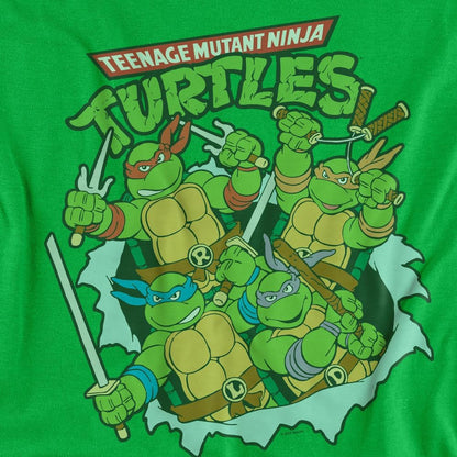 Popfunk Classic TMNT Teenage Mutant Ninja Turtles Unisex Adult T Shirt, Retro Group