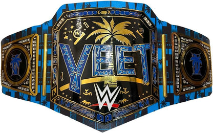 New Jey Uso Yeet Championship Title Belt – Undisputed Championship Replica Belt 2MM - Easy Wear Adjustable 4MM Leather Strap - Adult Size