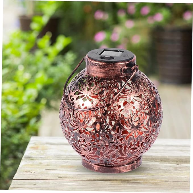 Uonlytech Decorative Hanging Lights Led Solar Lantern Solar Garden Light Outdoor Lights Led Outdoor Lamp