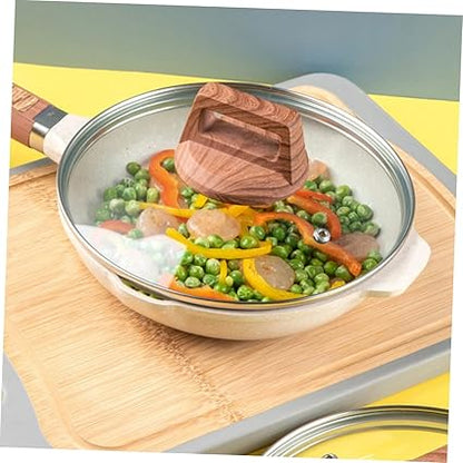 Ciieeo Tempered Glass Pot Lid Cooking Cover Anti-Oil Splashing Visible Design for Safe Convenient Cooking