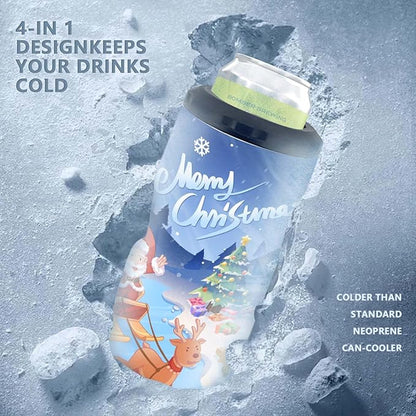 16 oz 1pack Sublimation 4 in 1 Can Cooler Tumbler Blank,Double Stainless Steel Vacuum Insulated for Hot and Cold Beverages,Standard Can,Beer Bottle and Insulated Mugs