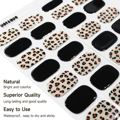 DUKASOU Semi Cured Gel Nail Strips, Spring Blossoms | 28 pcs Gel Nail Strips Work with Any UV Lamp, Salon Quality UV Nails Stickers, Easy to Apply for Home Nails DIY https://a.co/d/0bWK2win ( purple)