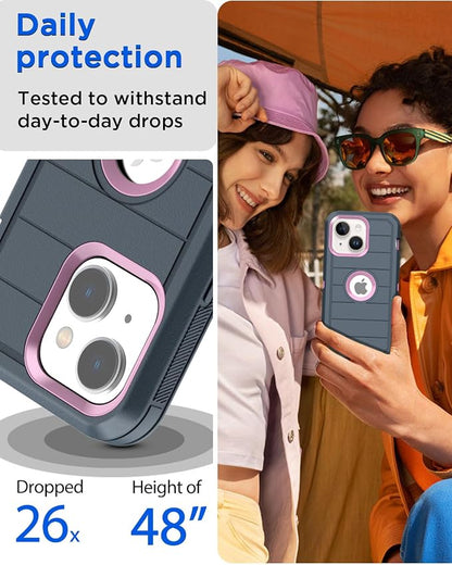 AICase for iPhone 14/13 Case,Heavy Duty Drop Protection Full Body Rugged Shockproof/Drop Proof/Dust Proof Military Protective Tough Durable Cell Phone Cover for iPhone 14/13 6.1"_5