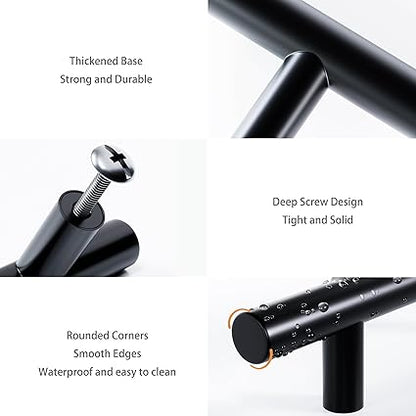 1 Pack Cabinet Pulls Stainless Steel 5 Inch Length 3 Inch Hole Center Kitchen Handle Cupboard Drawer Pull Cabinet Handles Matte Black