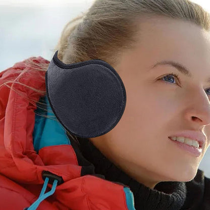 4pcs Ear Muffs for Winter Women (Pink, Red, Gray, Black) Men Windproof Running Cycling Walking Outdoor Earmuffs for Women Behind The Head