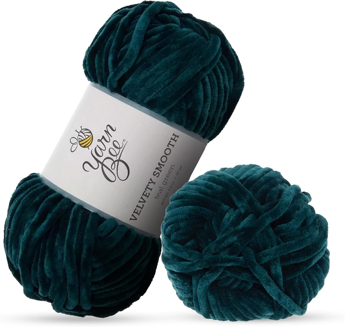 Yarn Bee Bulky Yarn for Crocheting & Knitting Soft Skein 80 Yards of 100% Polyester for Blankets, Hats & More DIY Handcrafting Accessories