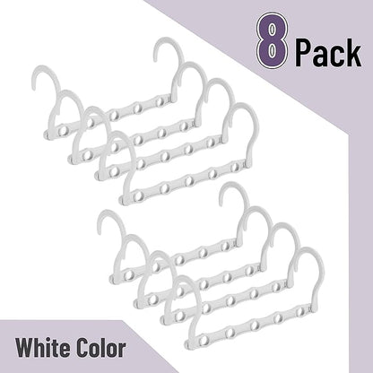 Mr. Pen- Space Saving Hangers for Clothes, 8 Pack, White Space Saver Hangers, Shirt Hangers Space Saving, Clothes Hanger Organizer, Hanger Space Saver, Multi Hanger, Magic Hangers
