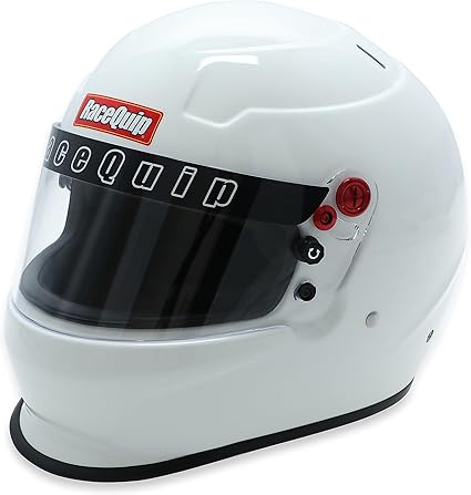 RaceQuip Full Face Helmet PRO20 Series Snell SA2020 Rated Gloss White Medium 276113