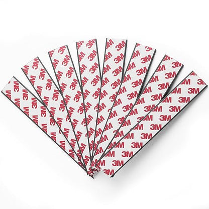 Magnetic Strips with Adhesive Backing, Strong Magnet Tape for Crafts, DIY Projects, and Organization, Flat Package (8 PCS, 6.3''x1''x0.118'')