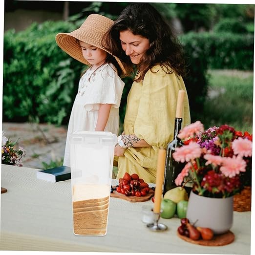 PRETYZOOM Box Bread Storage Box Refrigerator Food Case Sandwich Holder Storage Toast Storage Containers Fresh Bread Loaf Keeper Bread Dispenser Bread Loaf Storage Dispenser Linen Bread Pp