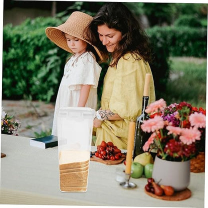 PRETYZOOM Box Bread Storage Box Refrigerator Food Case Sandwich Holder Storage Toast Storage Containers Fresh Bread Loaf Keeper Bread Dispenser Bread Loaf Storage Dispenser Linen Bread Pp