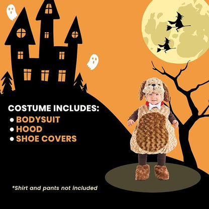 Underwraps Costumes Toddler Baby's Puppy Costume - Belly Babies Furry Puppy Costume