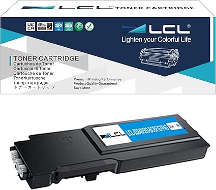 LCL Compatible Toner Cartridge Replacement for Dell 3840 S3840 S3840CDN 3845 S3845CDN 593-BCBF G7P4G High Yield (1-Pack Cyan)