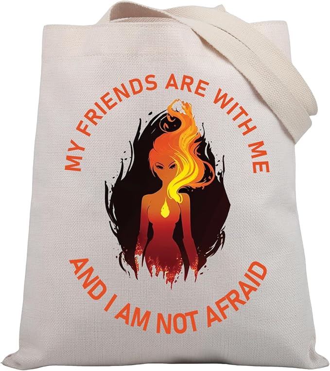 BDPWSS Crescent City Gifts My Friends Are With Me And I Am Not Afraid BFF Tote Bag House Of Earth And Blood Inspired Gift