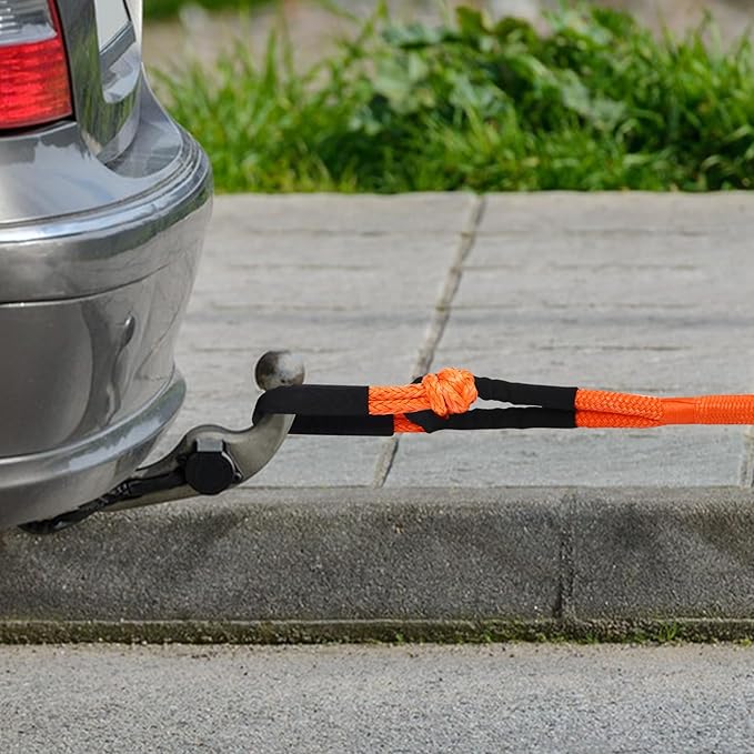 30 in Kinetic Recovery Rope, 30% Ductility, 30580 Pounds Strength, Self-Tightening Structure, with Oxford Cloth Protective Cover, can be Used in a Variety of Vehicles or Ships