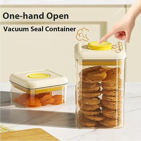 Airtight Food Storage Containers Set with Lids, Pop Top Food Storage Containers, Kitchen Organizers and Storage(1pcs(1.05L))