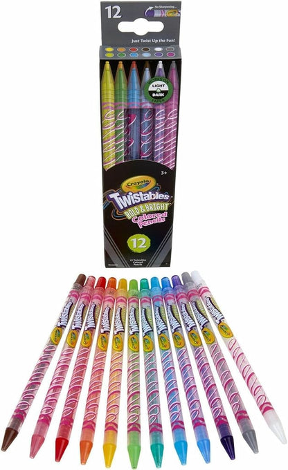 Crayola Erasable Twistable Colored Pencils 12-Pieces