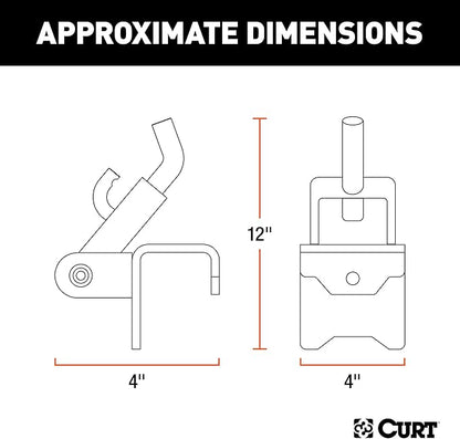 CURT 17208 Replacement Weight Distribution Hitch Hookup Brackets