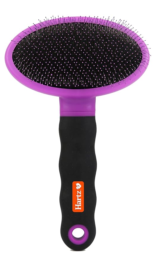 Hartz Groomer's Best Deshedding Slicker Dog Brush, BlackViolet, Dogs
