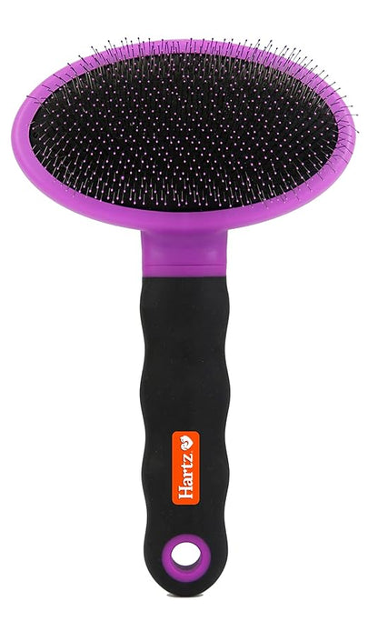Hartz Groomer's Best Deshedding Slicker Dog Brush, BlackViolet, Dogs