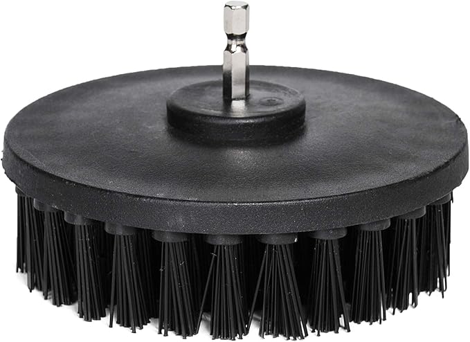 HIFROM 5" Ultra Stiff Drill Power Scrubbing Cleaning Scrub Brushes for Heavy Duty Loose Paint Stripping, Rust Removal and Heavy Duty Scrubbing, Graffiti Remover for Stone, Cement, Brick Walls