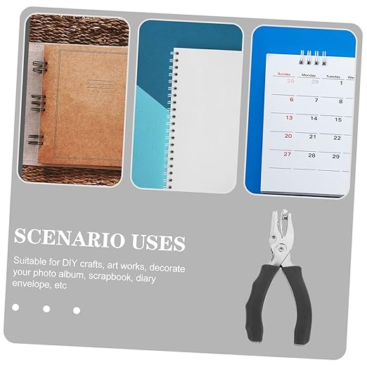Portable Single Hole Puncher for Loose Leaf Pages Compact Handheld Hole Punch for DIY Crafts Office Use and Scrapbooking Durable and Easy to Carry for Home and School