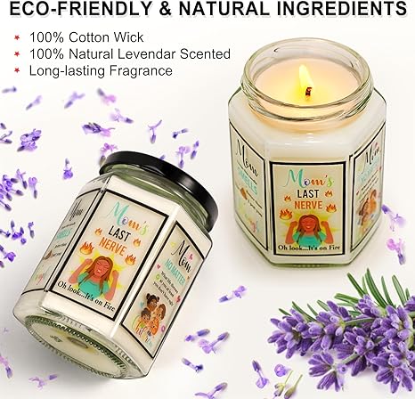 Gifts for Mom, Mother's Day Gifts, Mom Gifts, Birthday Gifts for Mom, Christmas,Thanksgiving Gifts for Mom, Gifts for New Mom, Mom in Law,Granda Lavender Scented Candles 8 OZ